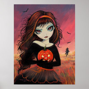 Poster in herfst Fire Halloween