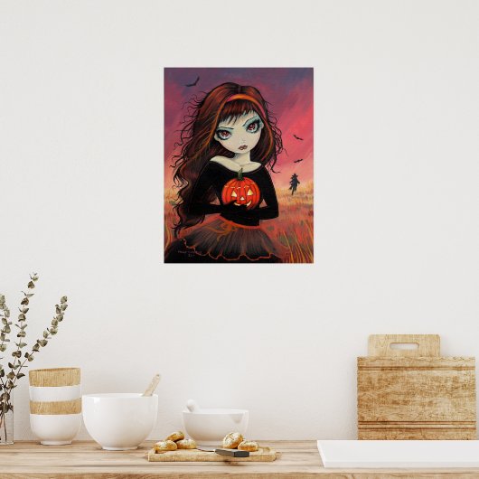 Poster in herfst Fire Halloween (Keuken)