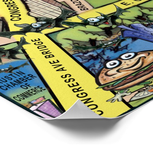 Poster in het centrum van Austin Texas (Hoek)