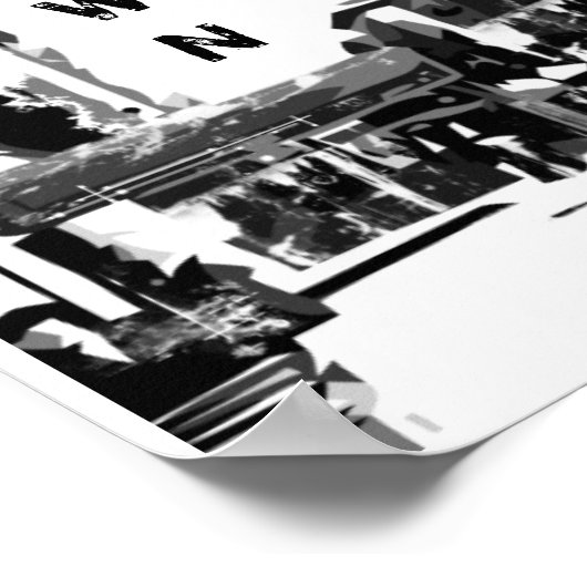 Poster in het centrum van Manhattan (Hoek)