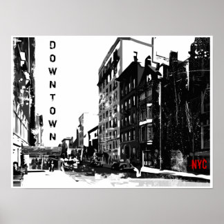 Poster in het centrum van Manhattan