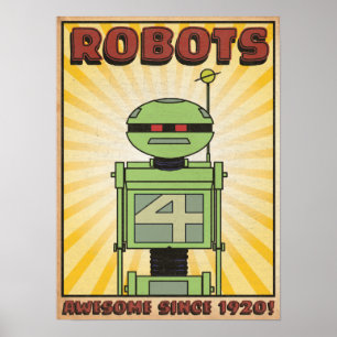 Poster in het herfstmeer "ROBOT"