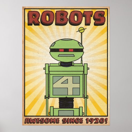 Poster in het herfstmeer "ROBOT" (Voorkant)
