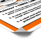 Poster in het herfstmeer "ROBOT LAW" (Hoek)