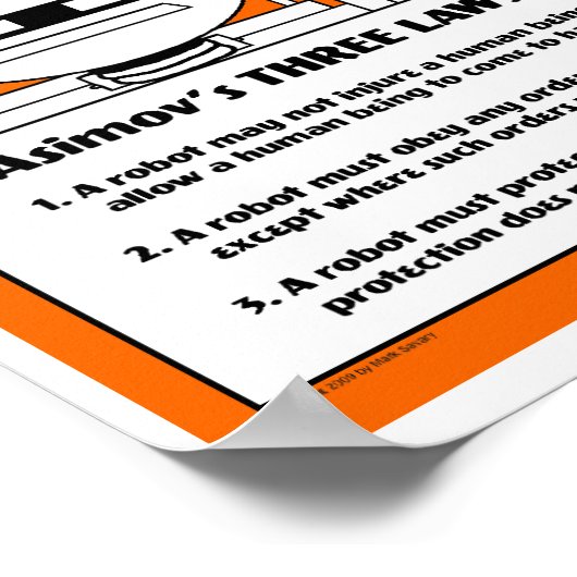 Poster in het herfstmeer "ROBOT LAW" (Hoek)