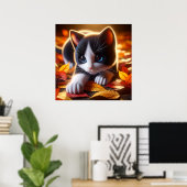 Poster in het najaar van Kitten (Thuiskantoor)
