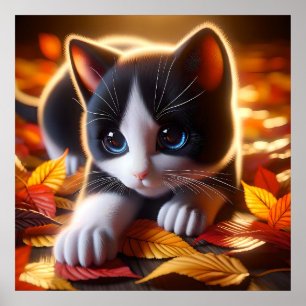 Poster in het najaar van Kitten