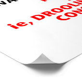 poster "IN HOESJE VAN ZOMBIE BITE" (Hoek)