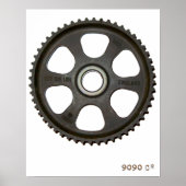 Poster in tandwielen (Voorkant)