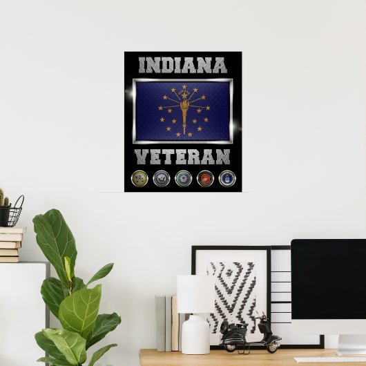 Poster Indiana Veteran (Thuiskantoor)