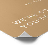 POSTER INDIE Boho Earth Tone Wedding Icon tijdlijn (Hoek)