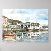 poster "Inner Harbour, Falmouth" (Voorkant)