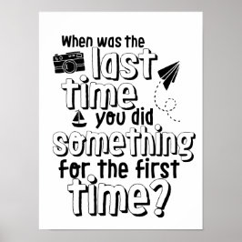 Poster Inspirerend levensavontuurreizen