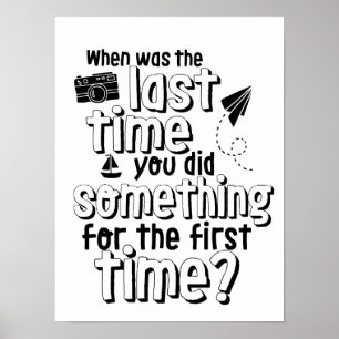 Poster Inspirerend levensavontuurreizen