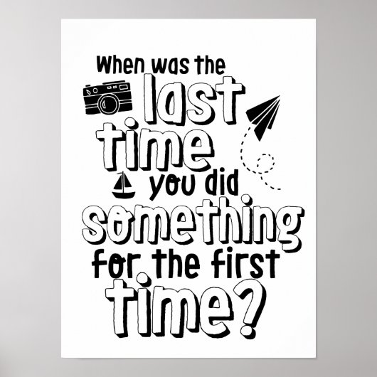 Poster Inspirerend levensavontuurreizen (Voorkant)