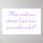 Poster Inspirerend prijsopgave (Voorkant)