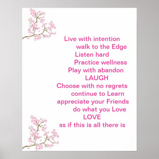 Poster Inspirerend prijsopgave (Voorkant)