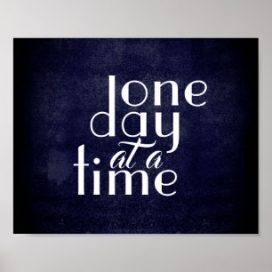 poster inspirerend prijsopgave één dag per keer