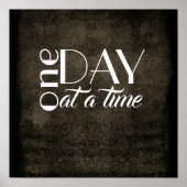 poster inspirerend prijsopgave één dag per keer (Voorkant)