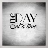 poster inspirerend prijsopgave één dag per keer (Voorkant)