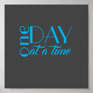 poster inspirerend prijsopgave één dag per keer