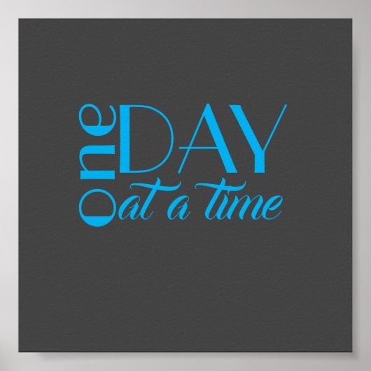 poster inspirerend prijsopgave één dag per keer (Voorkant)