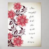 Poster Inspirerend prijsopgave - niet omlaag (Voorkant)