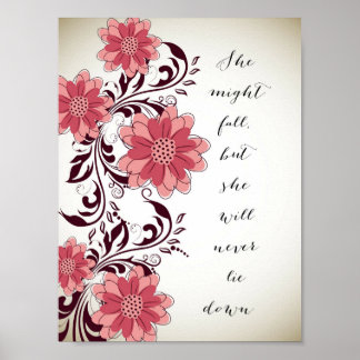 Poster Inspirerend prijsopgave - niet omlaag