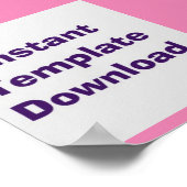 Poster Instant Download Sjabloon (Hoek)