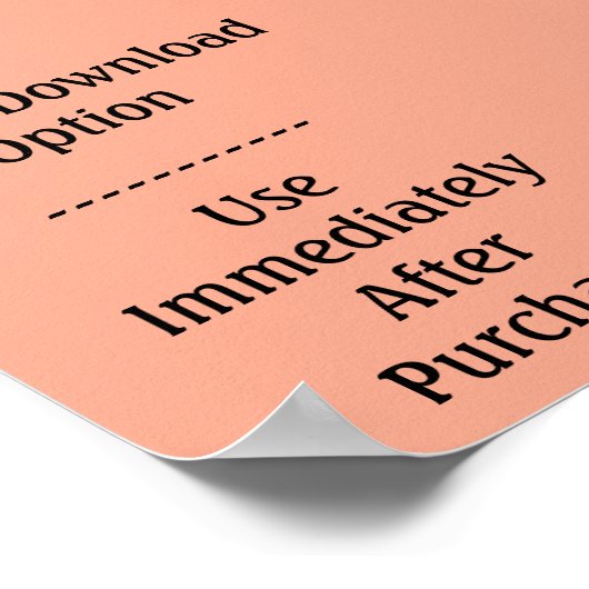 Poster Instant Download Sjabloon (Hoek)