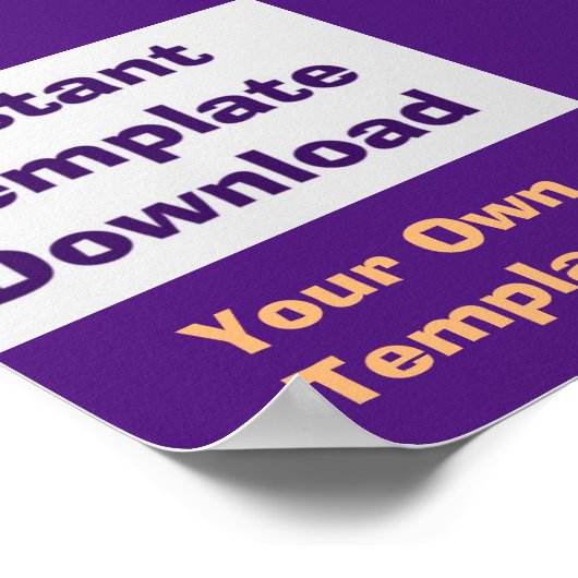 Poster Instant Download Sjabloon (Hoek)