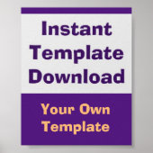 Poster Instant Download Sjabloon (Voorkant)