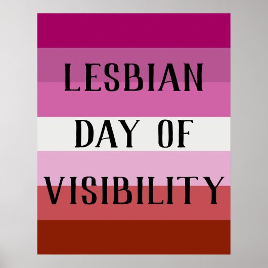Poster - Internationale Lesbische Dag (Voorkant)