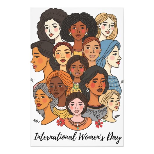 Poster Internationale Vrouwendag (Voorkant)