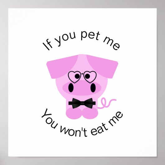 Poster inzake dierenrechten (Voorkant)