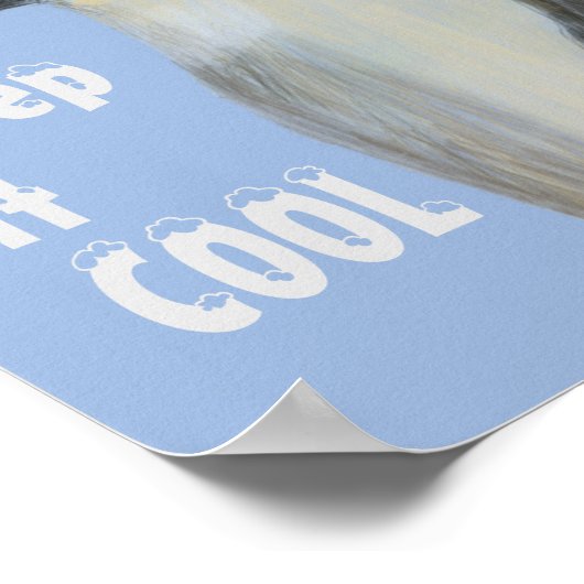 Poster inzake klimaatverandering in keizer Penguin (Hoek)