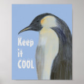 Poster inzake klimaatverandering in keizer Penguin (Voorkant)