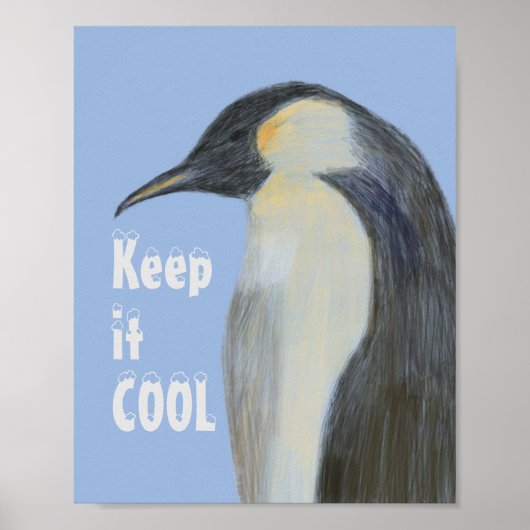Poster inzake klimaatverandering in keizer Penguin (Voorkant)