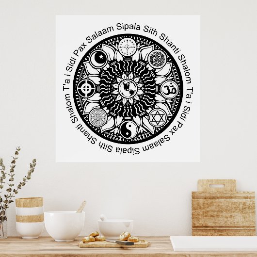 poster iPeace Mandala (Keuken)