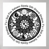 poster iPeace Mandala (Voorkant)