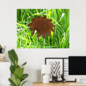 Poster - Iron Sunflower in Grass (Thuiskantoor)