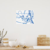 Poster is blij (Keuken)