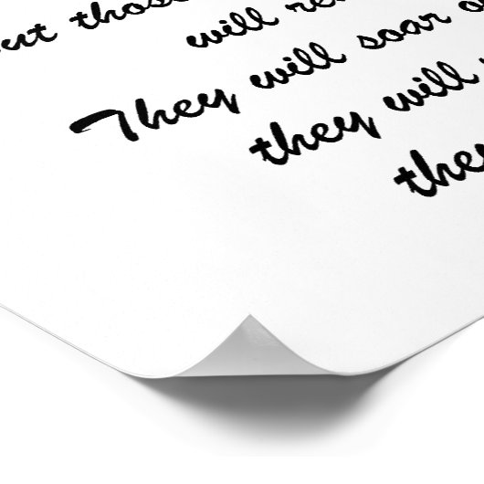 Poster - Isaiah 40:31 Eagle (Hoek)