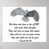 Poster - Isaiah 40:31 Eagle (Voorkant)