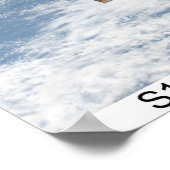 Poster ISS van het internationale ruimtestation (Hoek)