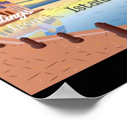 Poster Istanbul Turkije (Hoek)