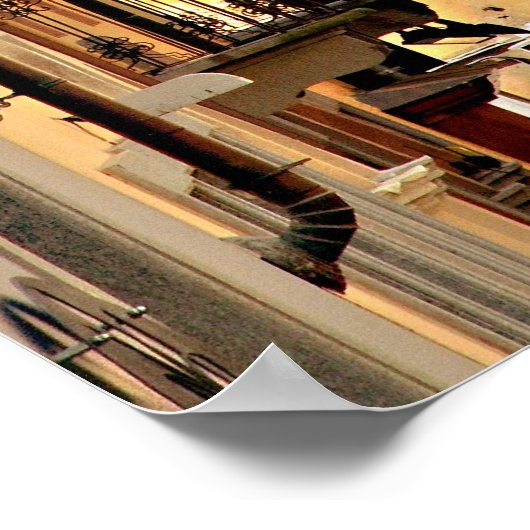 Poster Italiaanse Balconieën (Hoek)