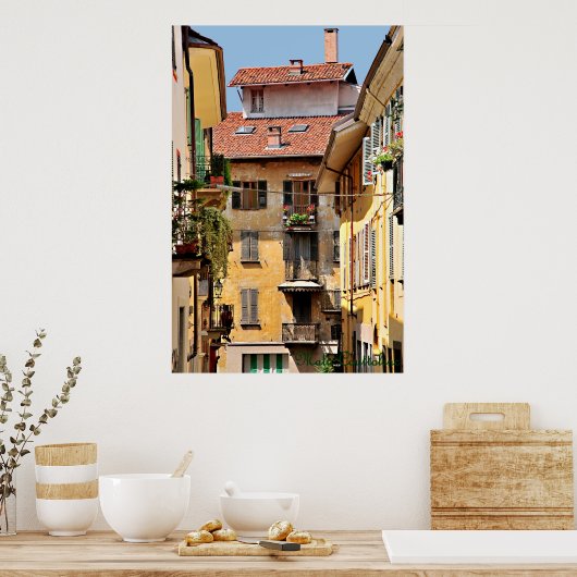 Poster Italiaanse Balconieën (Keuken)