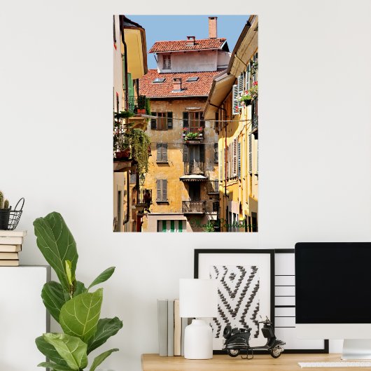 Poster Italiaanse Balconieën (Thuiskantoor)