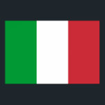 Poster: Italiaanse vlag Poster<br><div class="desc">Een Italiaans "tricolore" poster of druk om te hangen waar je je voelt. Dit voorbeeld is gebaseerd op de officiële RGB-kleuren zoals die in de Italiaanse tekst op Wikipedia staan vermeld voor de Italiaanse nationale vlag.</div>